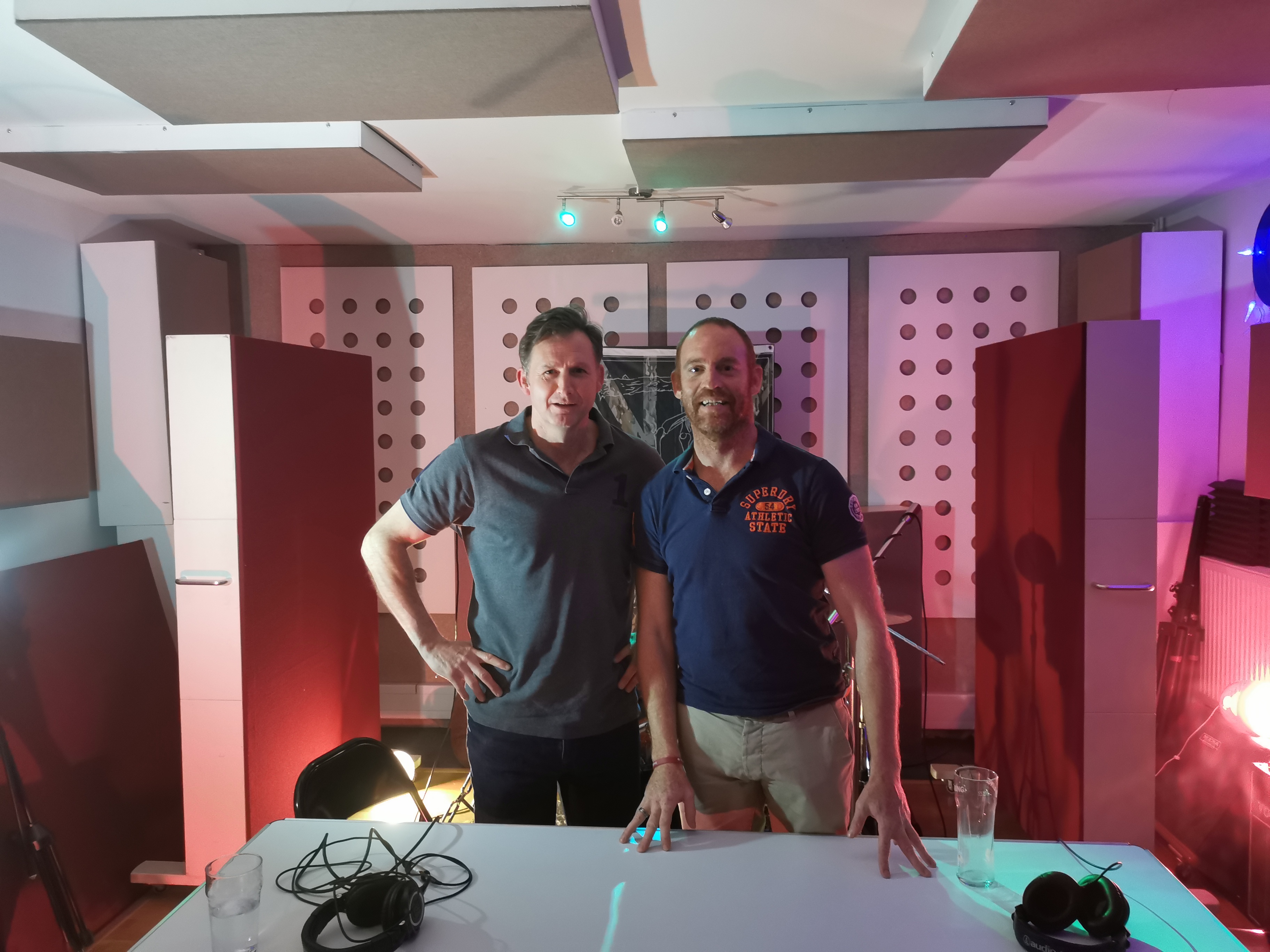 Steve Heaney MC and hugh Keir on the military veteran podcast H-Hour