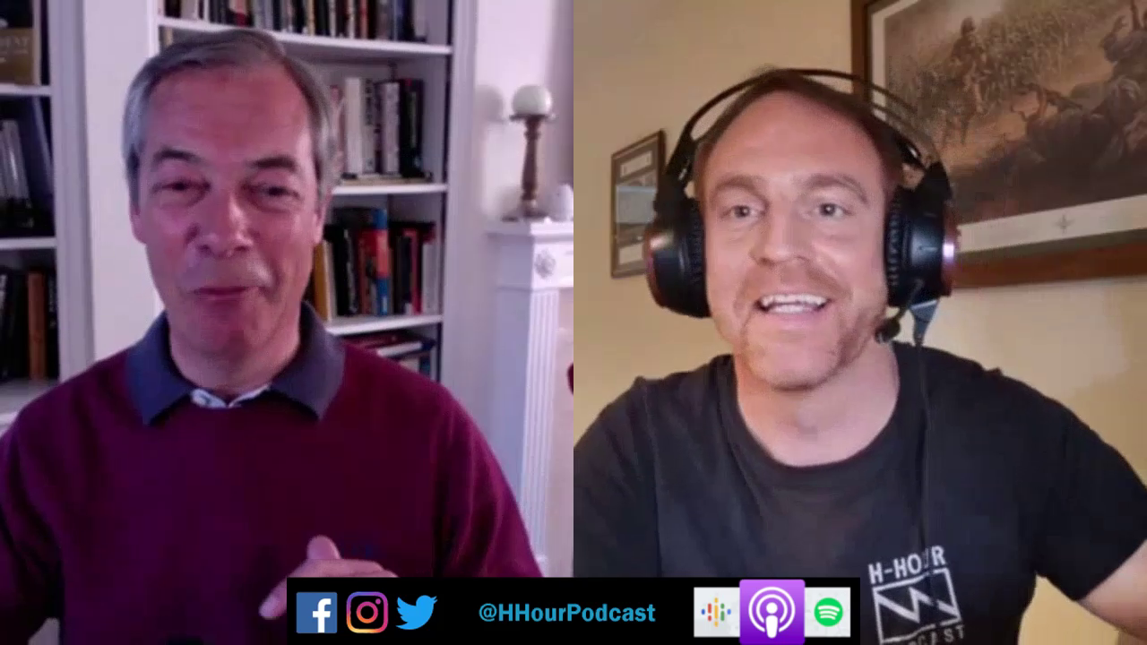 Hugh Keir and Nigel Farage on the H-Hour Podcast