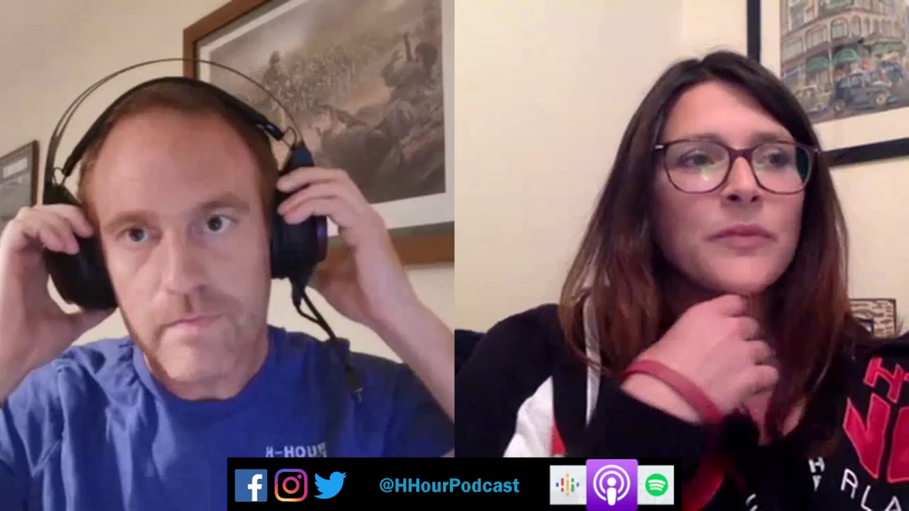 hugh keir and janey mcgil on the h-hour podcast