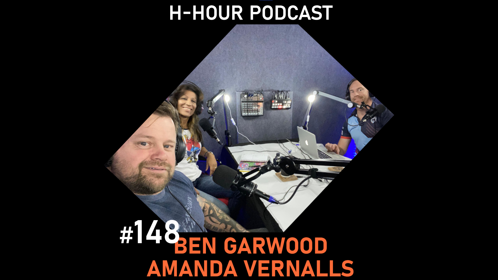 hugh keir amanda vernalls and ben garwood on the h-hour podcast discussing new series by hr4k called Own It
